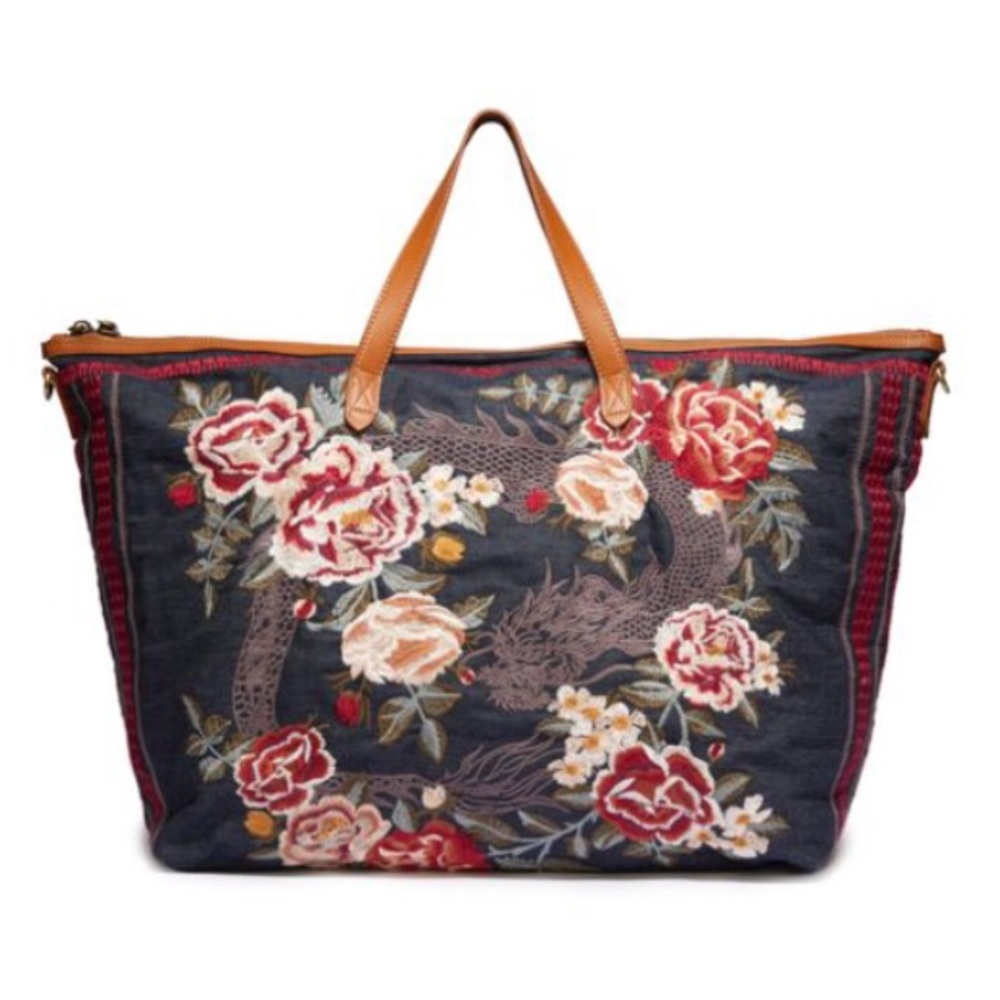 🍃💕NWT Johnny Was Drogon Weekend Tote Bag - Picture 4 of 8